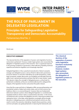 Delegated Legislation Brief