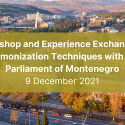 Atelier et échange d'expériences sur les techniques d'harmonisation avec le Parlement du Monténégro