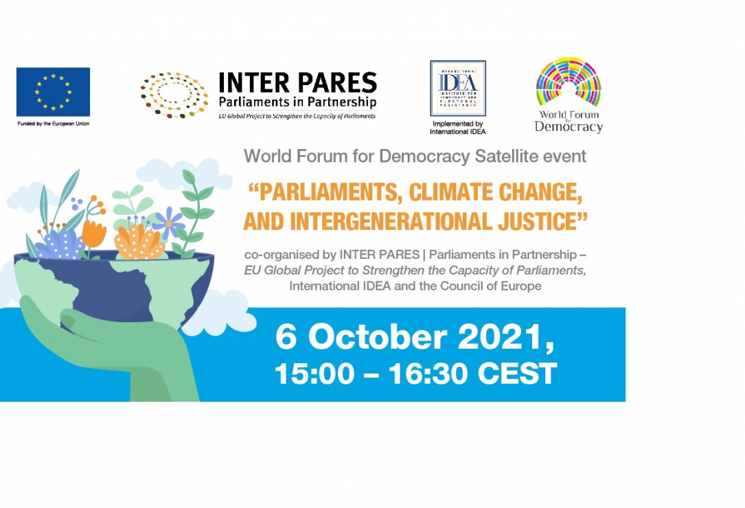 Parliaments, Climate Change and Intergenerational Justice Event 6 October 2021
