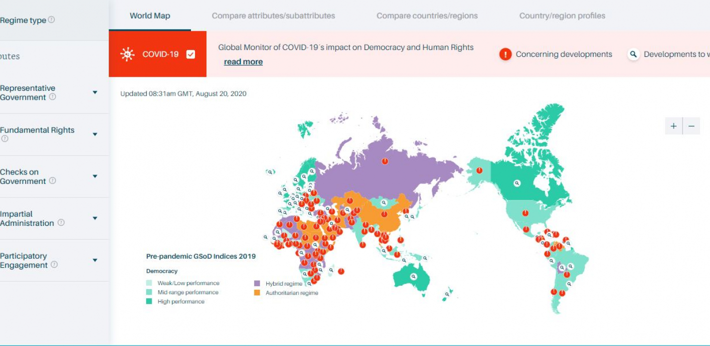 New Global Monitor tracks impact of COVID-19 on democracy and human rights 