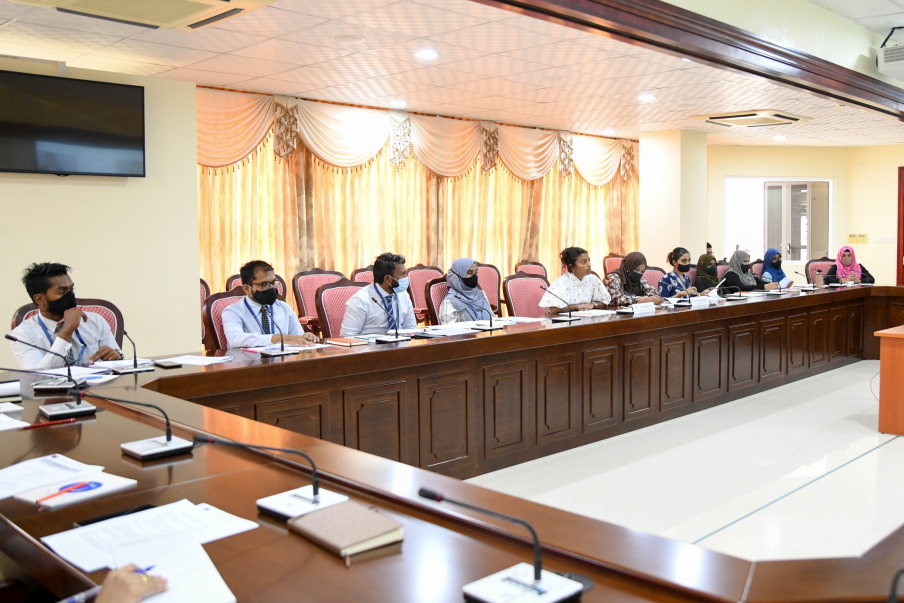 Parliamentarians from the Maldives participating in the Seminar